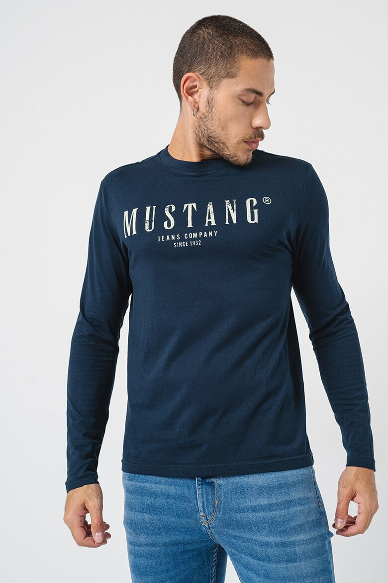 Mustang Bluza de bumbac cu imprimeu logo - Pled.ro