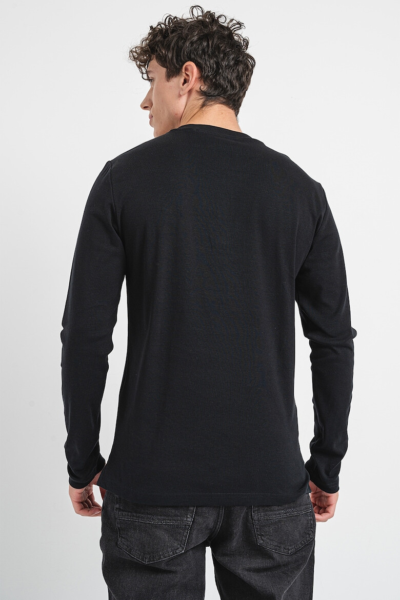 Mustang Bluza Henley de bumbac - Pled.ro