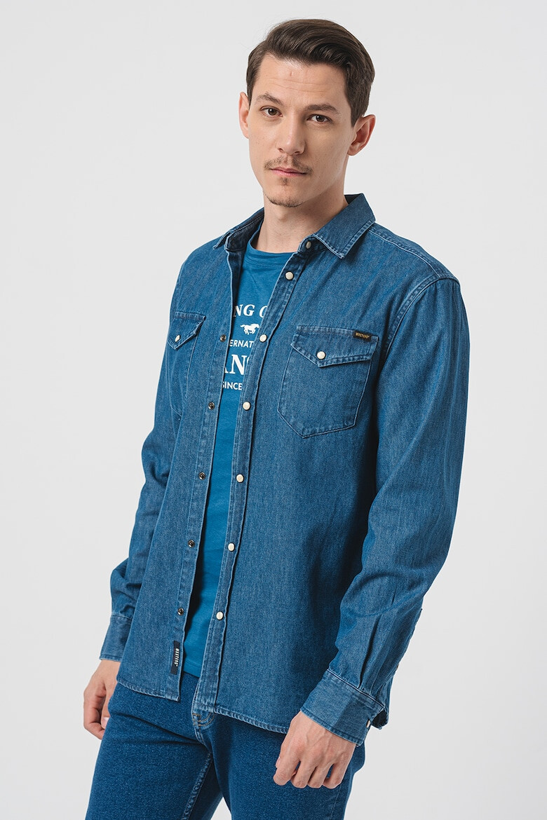 Mustang Camasa din material chambray Duver - Pled.ro