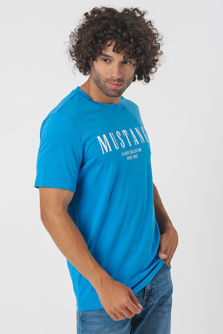 Mustang Tricou cu decolteu la baza gatului si imprimeu logo - Pled.ro