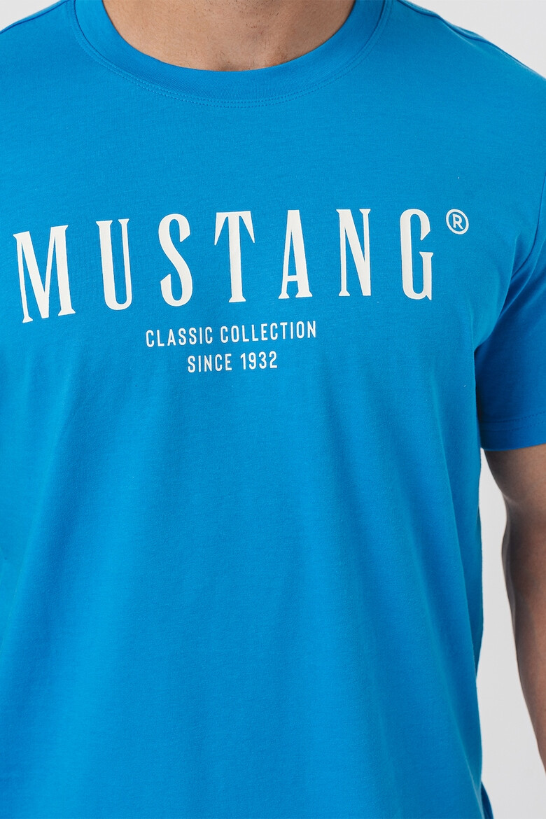 Mustang Tricou cu decolteu la baza gatului si imprimeu logo - Pled.ro