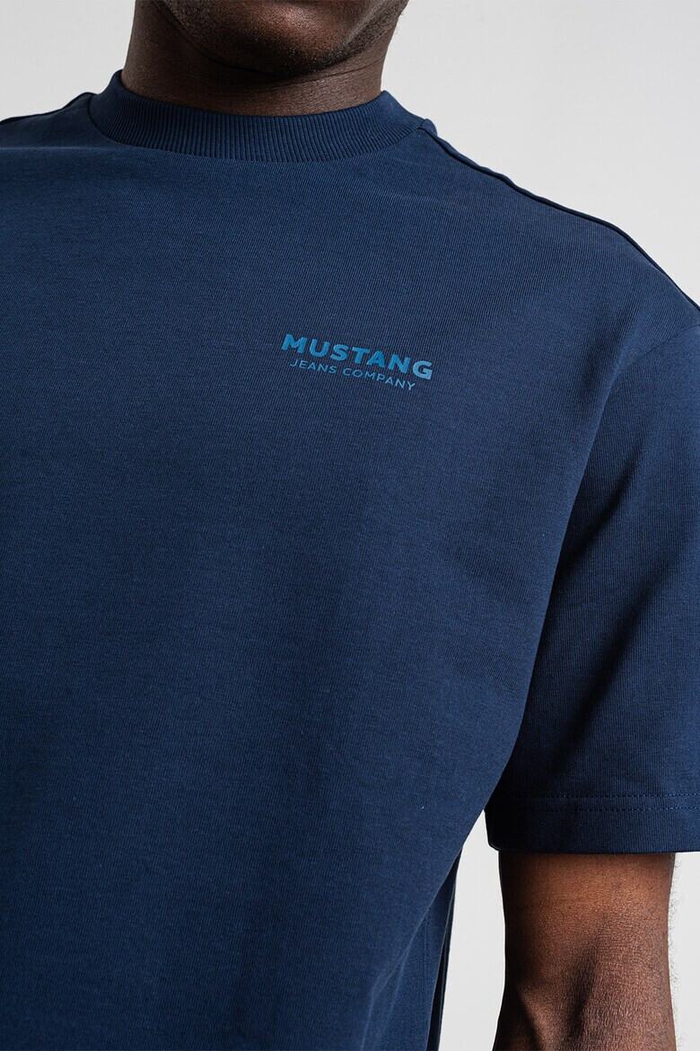 Mustang Tricou cu decolteu la baza gatului si maneci cazute Alvarado - Pled.ro