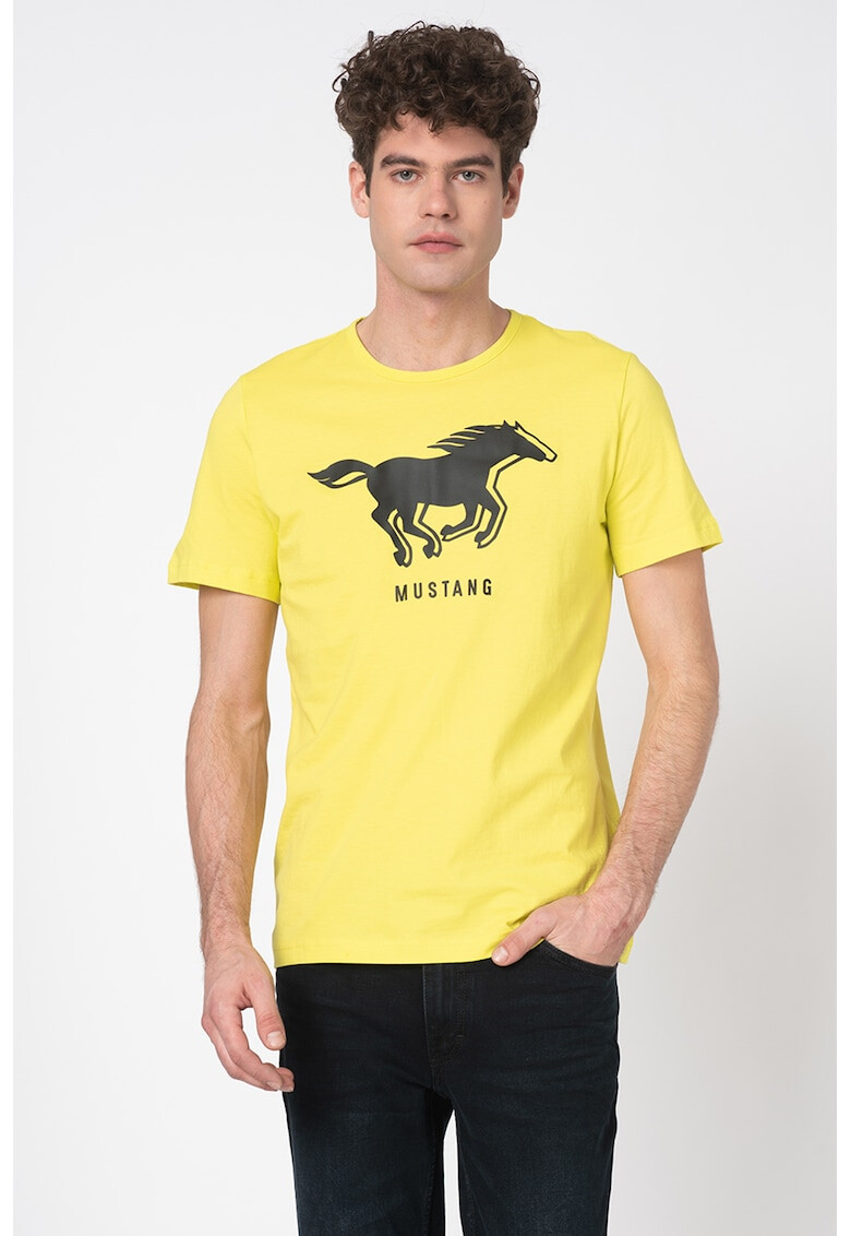 Mustang Tricou cu imprimeu logo 24 - Pled.ro