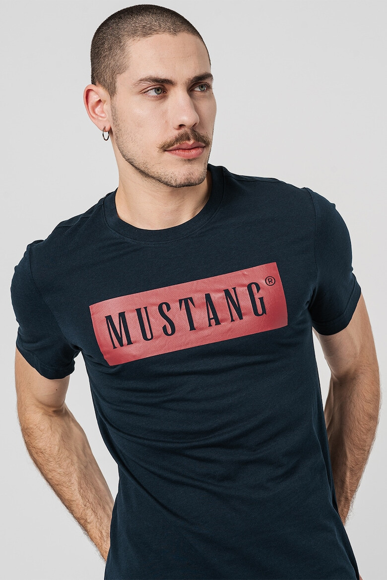 Mustang Tricou cu imprimeu logo - Pled.ro