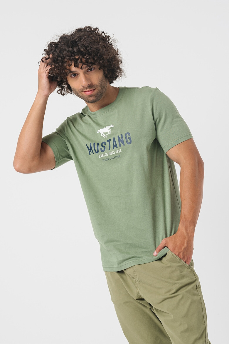 Mustang Tricou cu imprimeu logo - Pled.ro