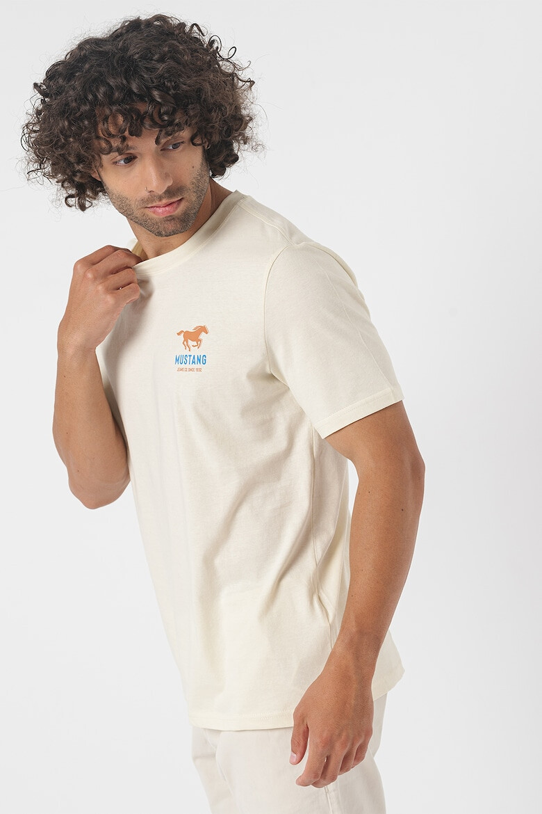 Mustang Tricou cu imprimeu logo - Pled.ro