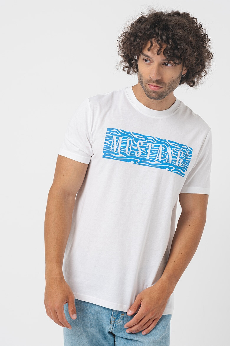 Mustang Tricou cu imprimeu logo - Pled.ro