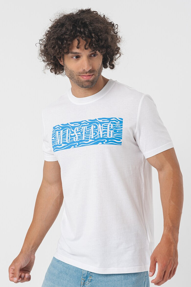 Mustang Tricou cu imprimeu logo - Pled.ro