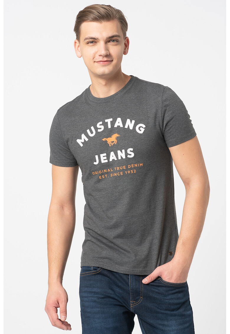 Mustang Tricou cu imprimeu logo Aaron - Pled.ro