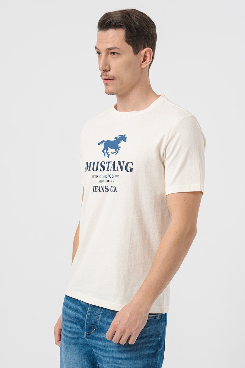 Mustang Tricou cu imprimeu logo Austin - Pled.ro