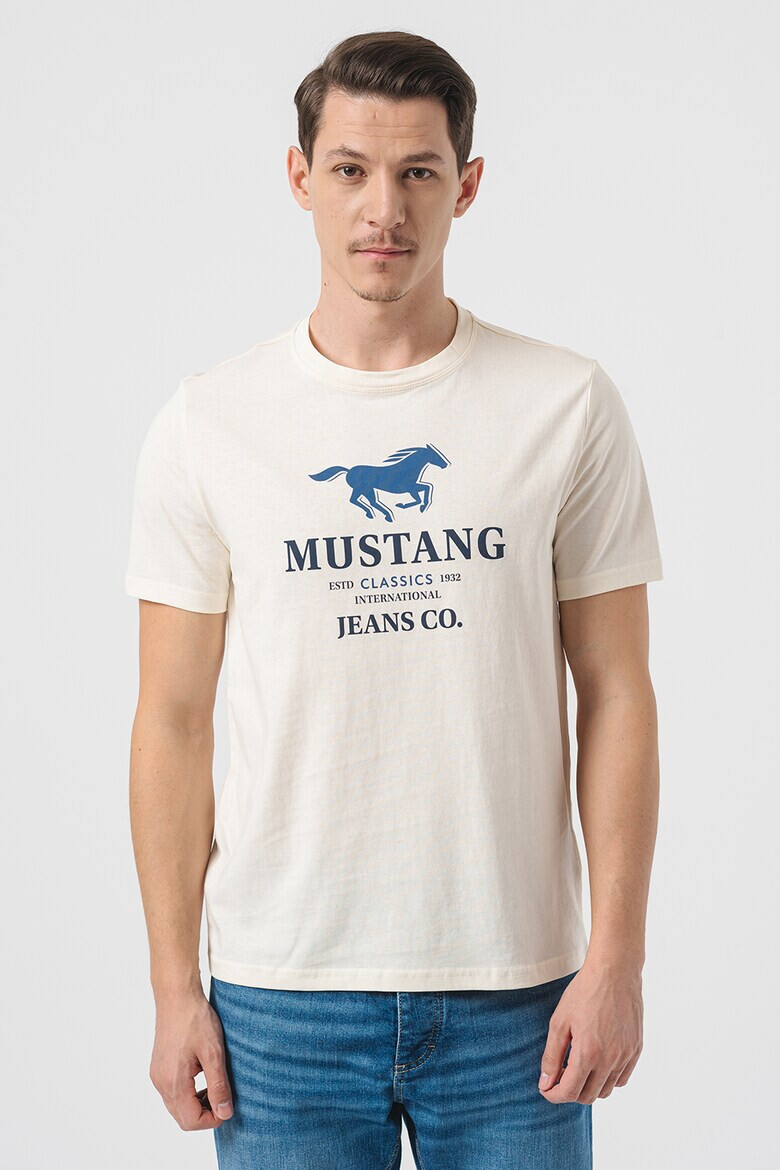 Mustang Tricou cu imprimeu logo Austin - Pled.ro