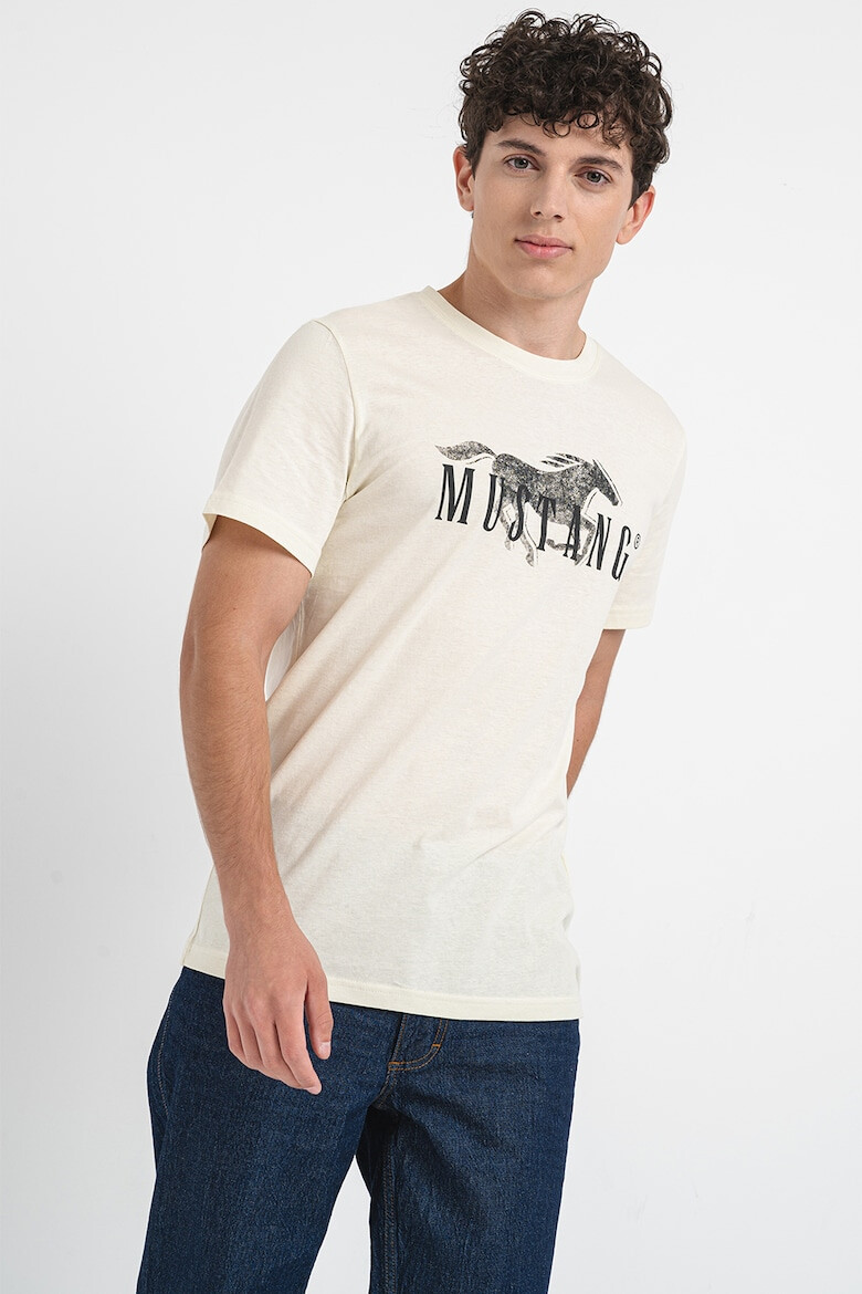 Mustang Tricou cu imprimeu logo contrastant - Pled.ro