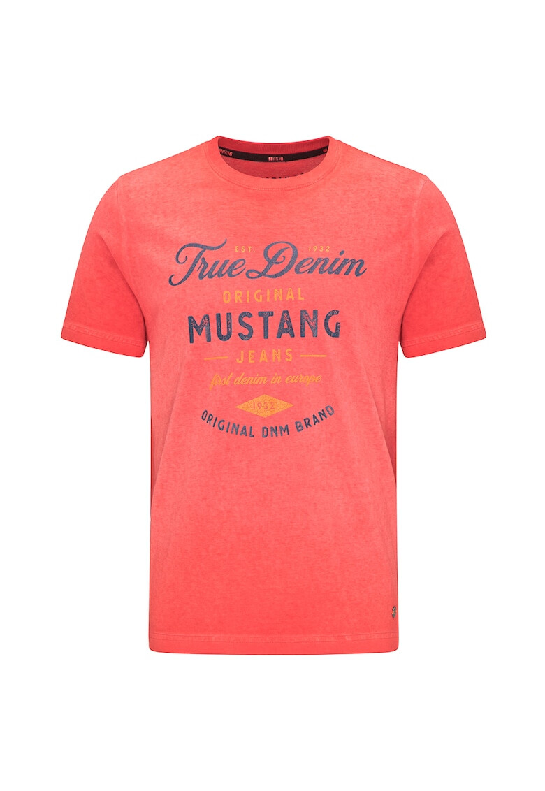 Mustang Tricou cu imprimeu text - Pled.ro