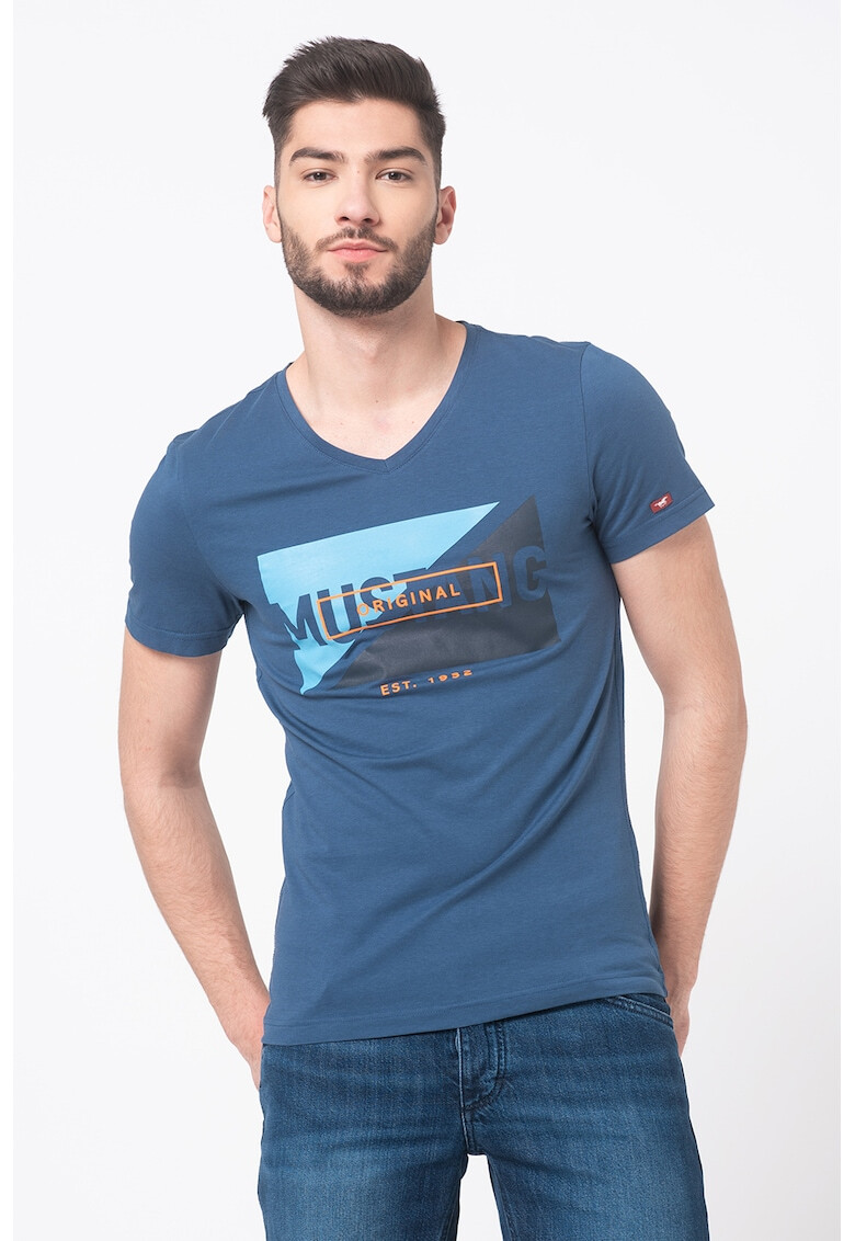 Mustang Tricou cu logo Aaron - Pled.ro