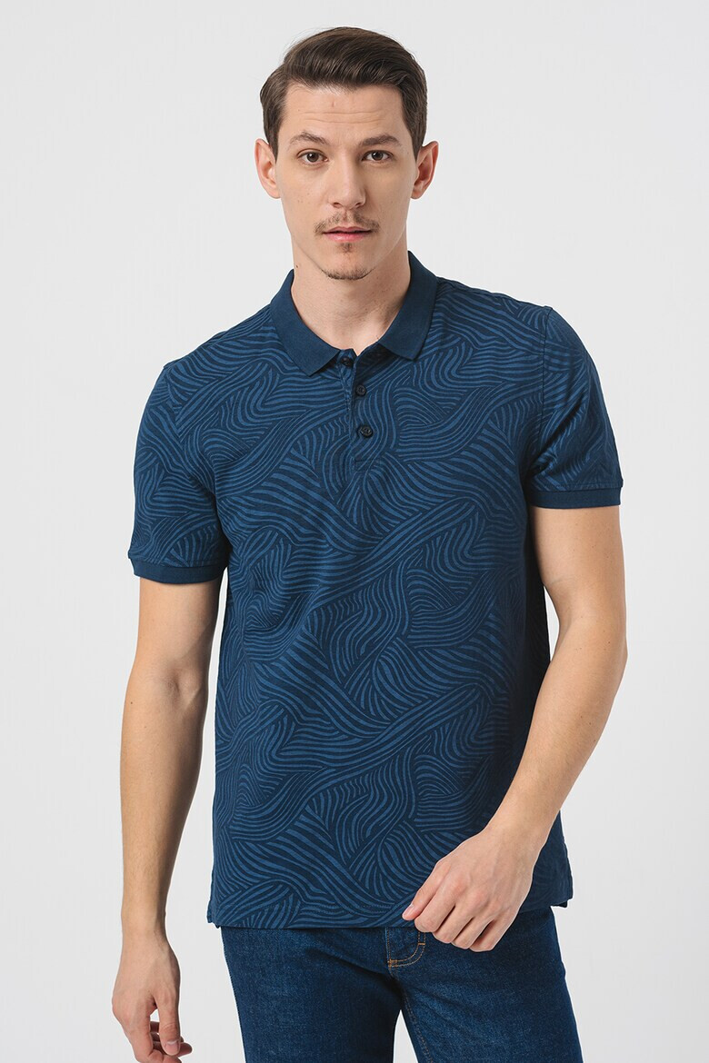 Mustang Tricou polo cu model abstract - Pled.ro