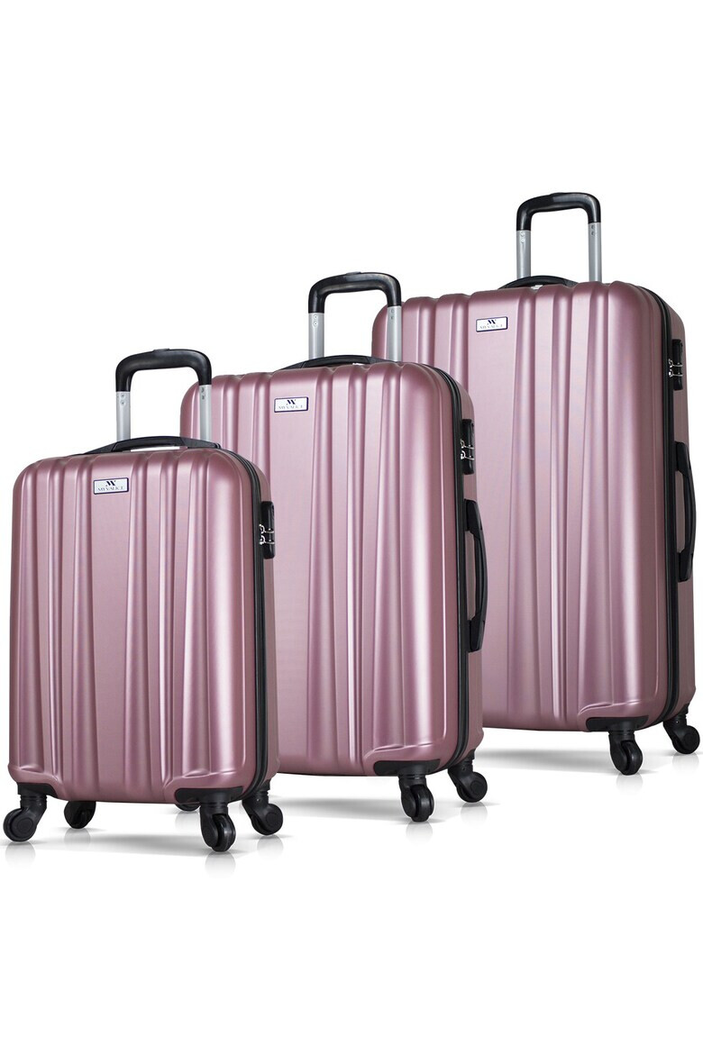 Myvalice Set Trolere MV2847 Auriu Rose 57 x 33 x 24 & 66 x 43 x 28 & 76 x 49 x 32 - Pled.ro