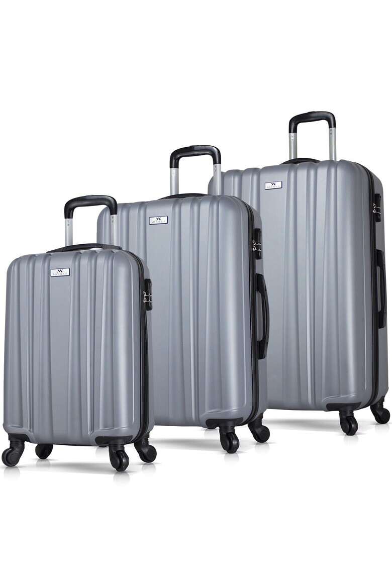 Myvalice Set trolere MV2892 Gri 57 x 33 x 24 cm & 66 x 43 x 28 cm & 76 x 49 x 32 cm - Pled.ro