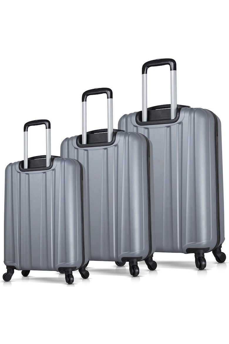 Myvalice Set trolere MV2892 Gri 57 x 33 x 24 cm & 66 x 43 x 28 cm & 76 x 49 x 32 cm - Pled.ro