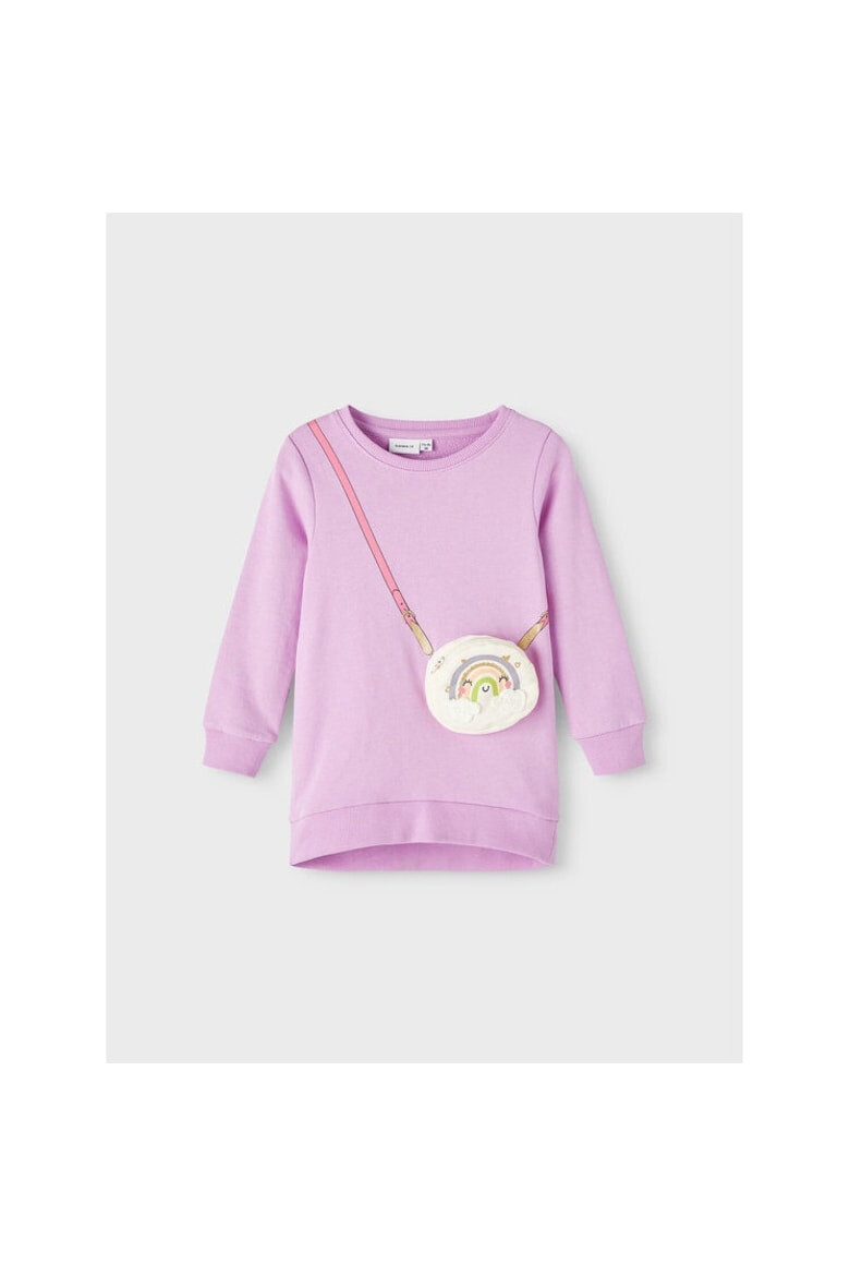 NAME IT Bluza copii 555246 Violet Bumbac - Pled.ro