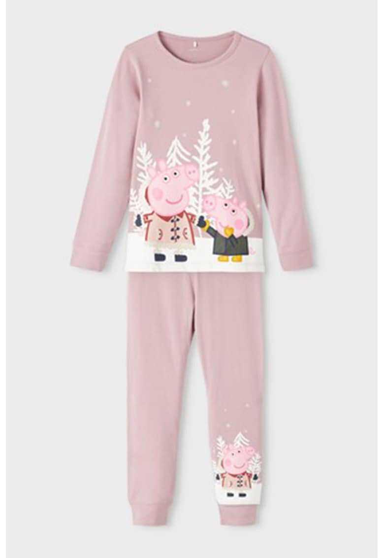 NAME IT Pijama din amestec de bumbac cu imprimeu cu Peppa Pig - Pled.ro