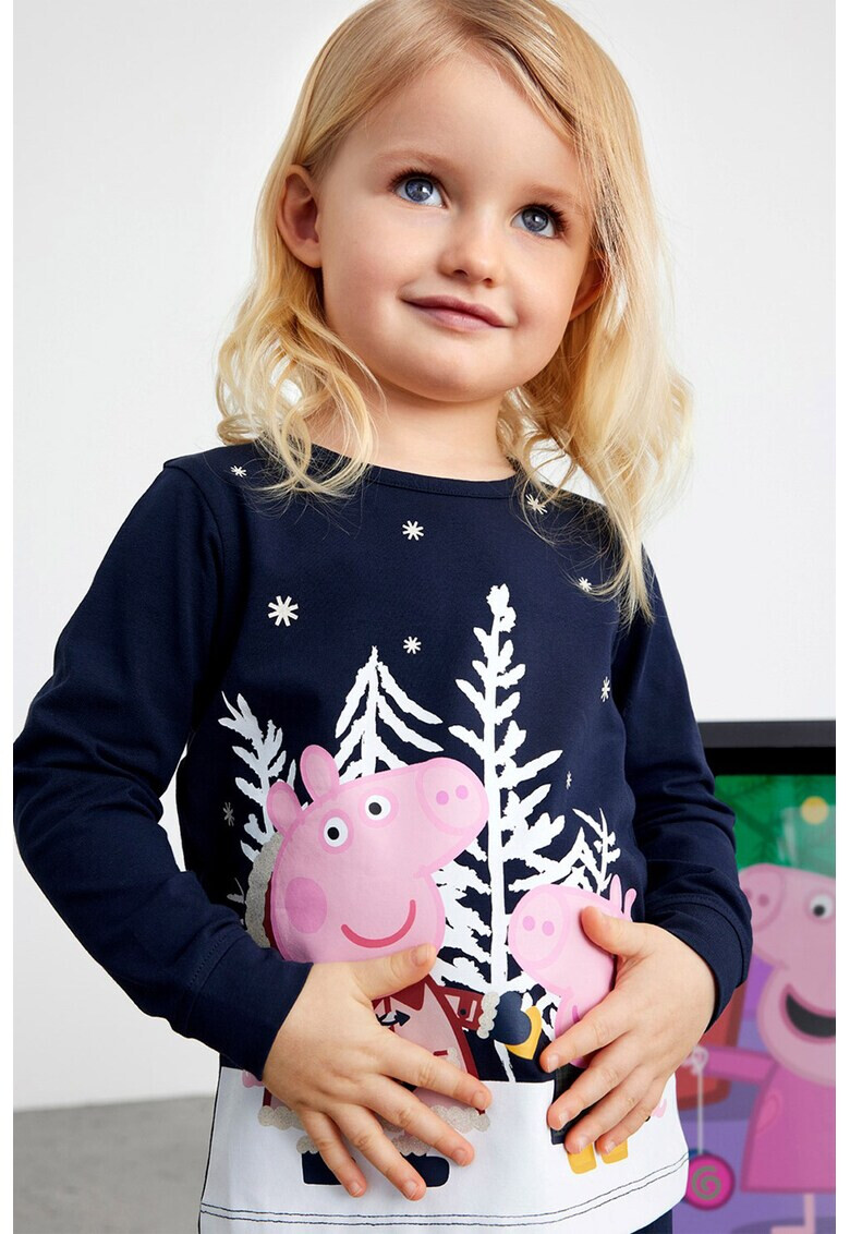 NAME IT Pijama din amestec de bumbac cu imprimeu cu Peppa Pig - Pled.ro