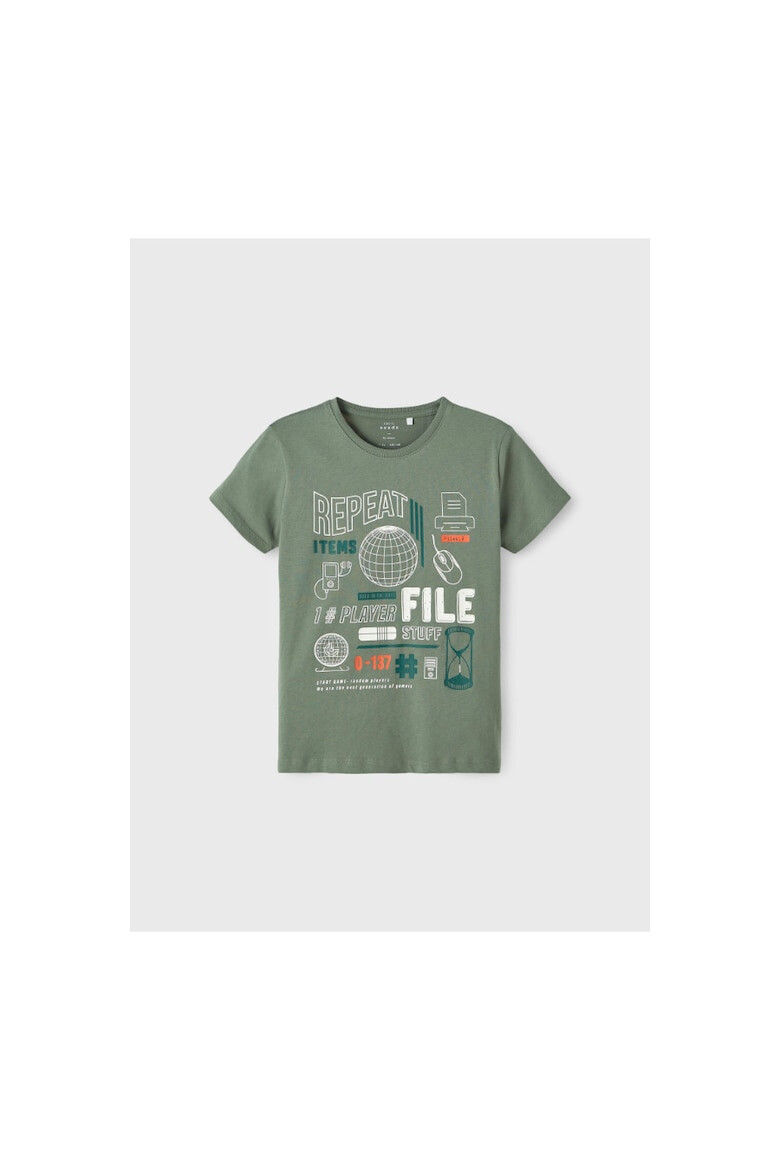 NAME IT Tricou copii 301468271 Bumbac Verde - Pled.ro