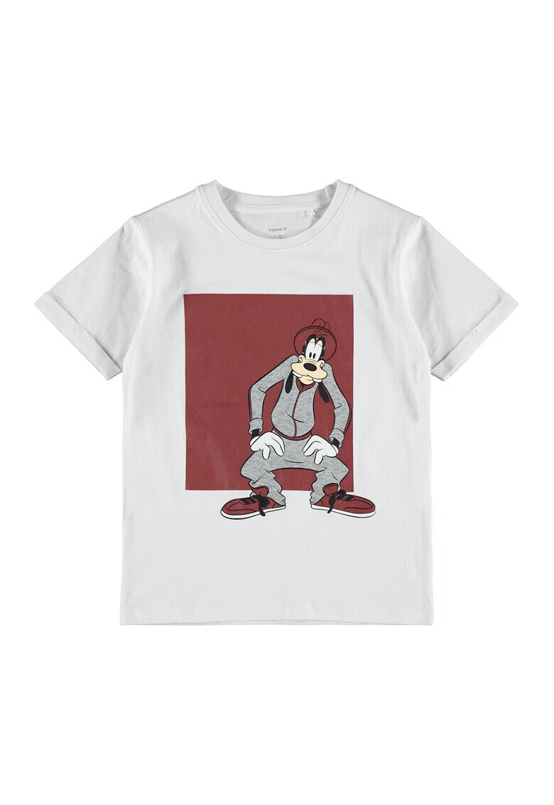 NAME IT Tricou cu decolteu la baza gatului si Goofy - Pled.ro