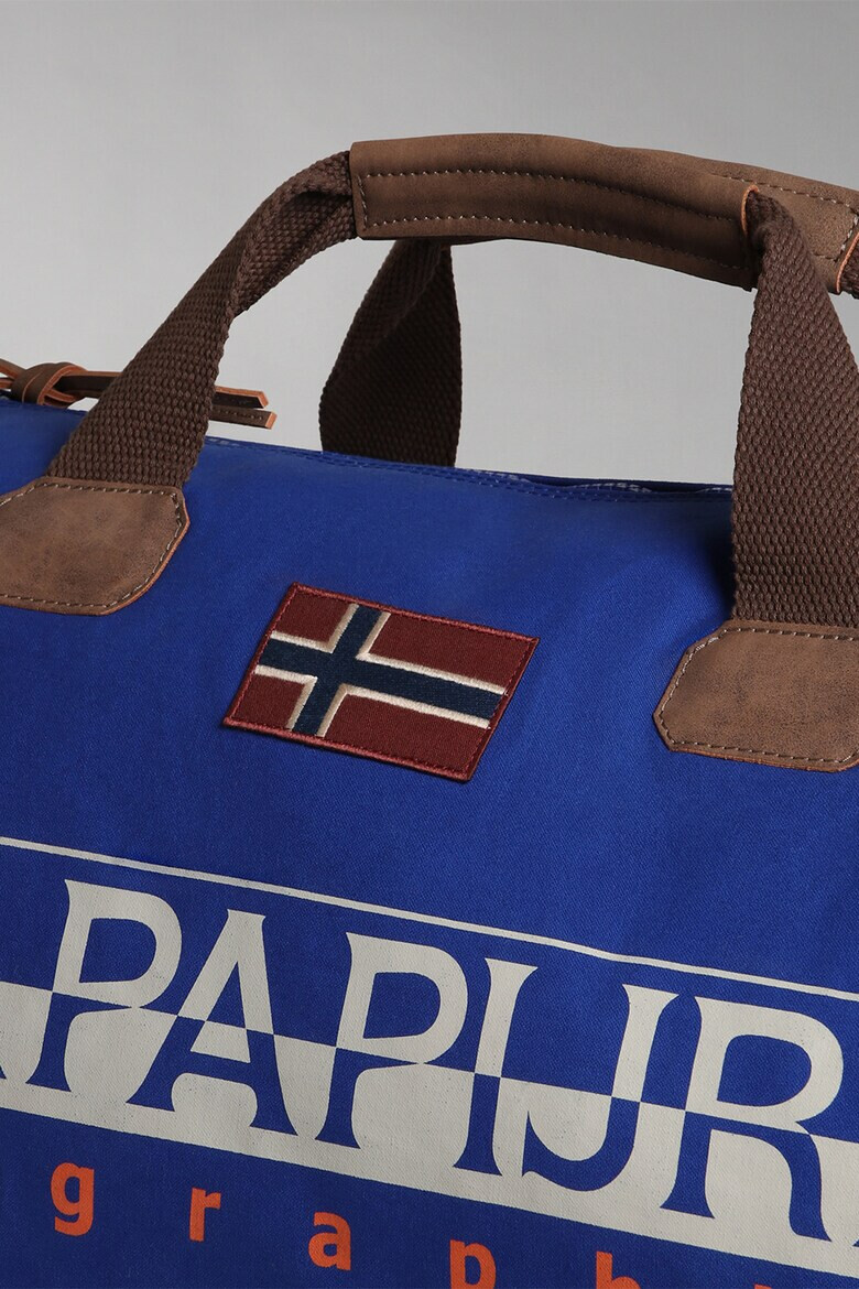 Napapijri Geanta duffle unisex cu imprimeu logo Bering - Pled.ro