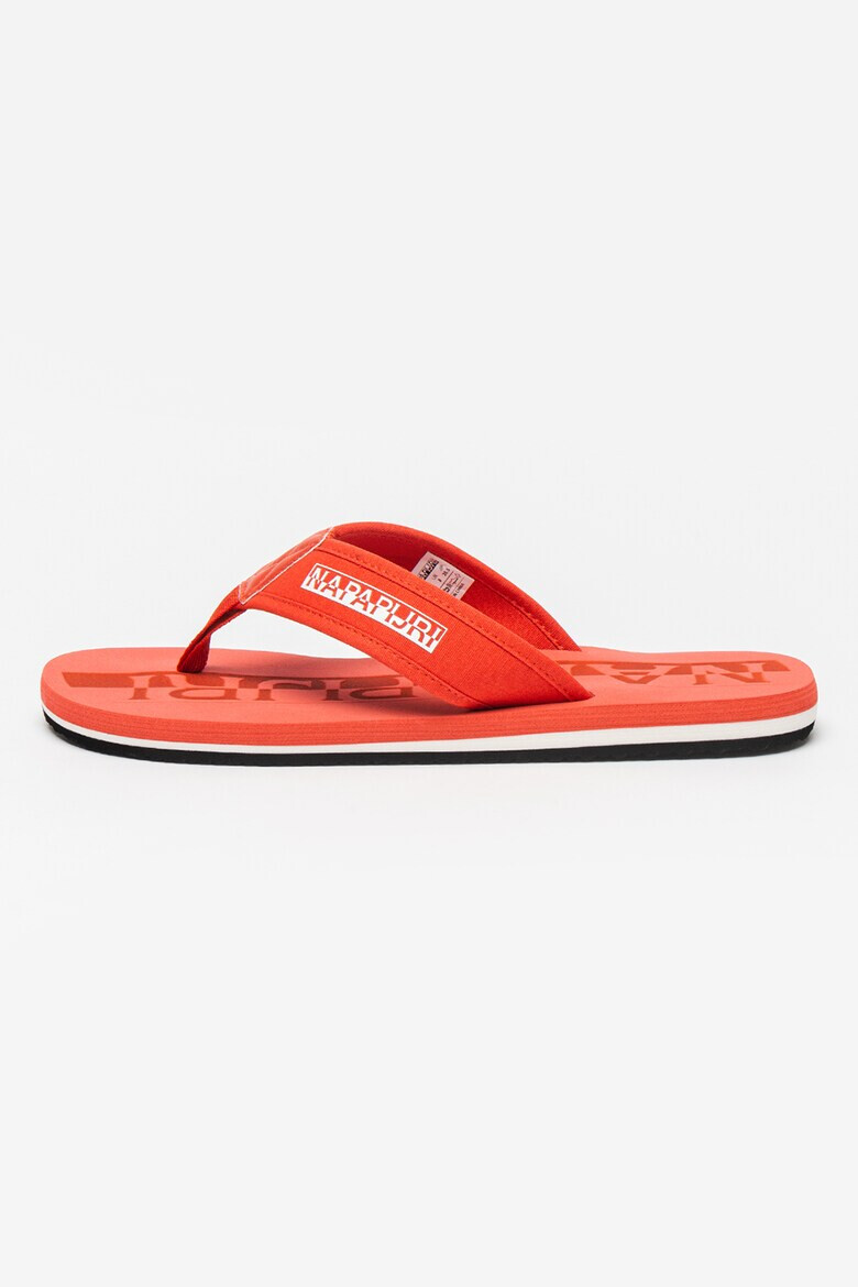 Napapijri Papuci flip-flop cu logo Elm - Pled.ro