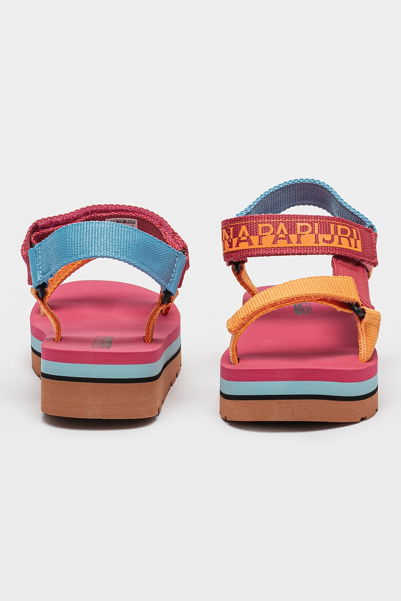 Napapijri Sandale wedge cu velcro - Pled.ro