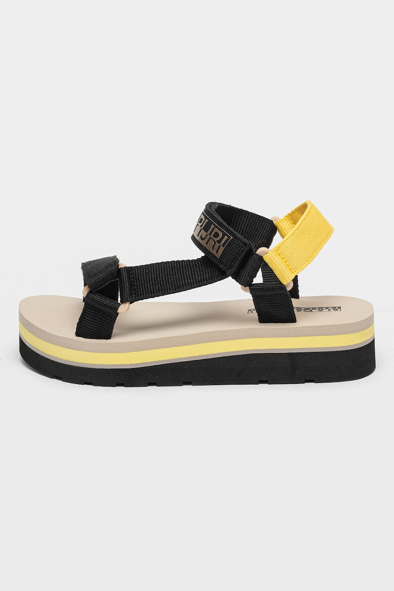 Napapijri Sandale wedge cu velcro - Pled.ro