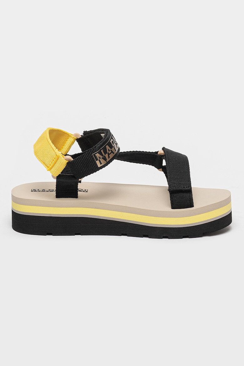 Napapijri Sandale wedge cu velcro - Pled.ro