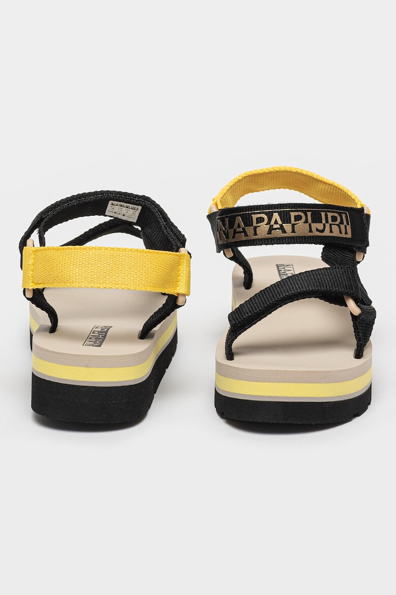 Napapijri Sandale wedge cu velcro - Pled.ro