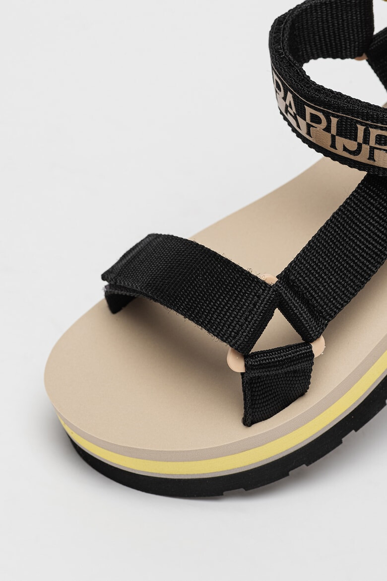 Napapijri Sandale wedge cu velcro - Pled.ro