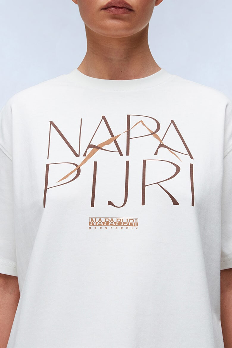 Napapijri Tricou supradimensionat din bumbac cu logo - Pled.ro