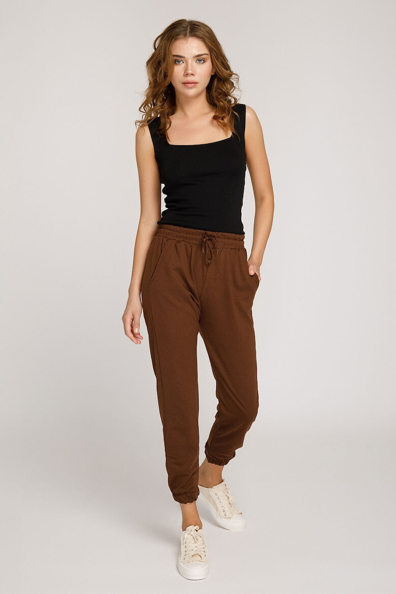 NARRO Pantaloni sport crop de bumbac - Pled.ro