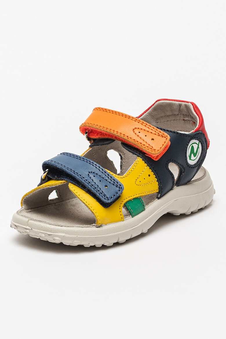 Naturino Sandale colorblock de piele cu velcro Finlay - Pled.ro