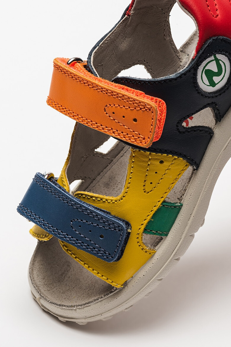 Naturino Sandale colorblock de piele cu velcro Finlay - Pled.ro