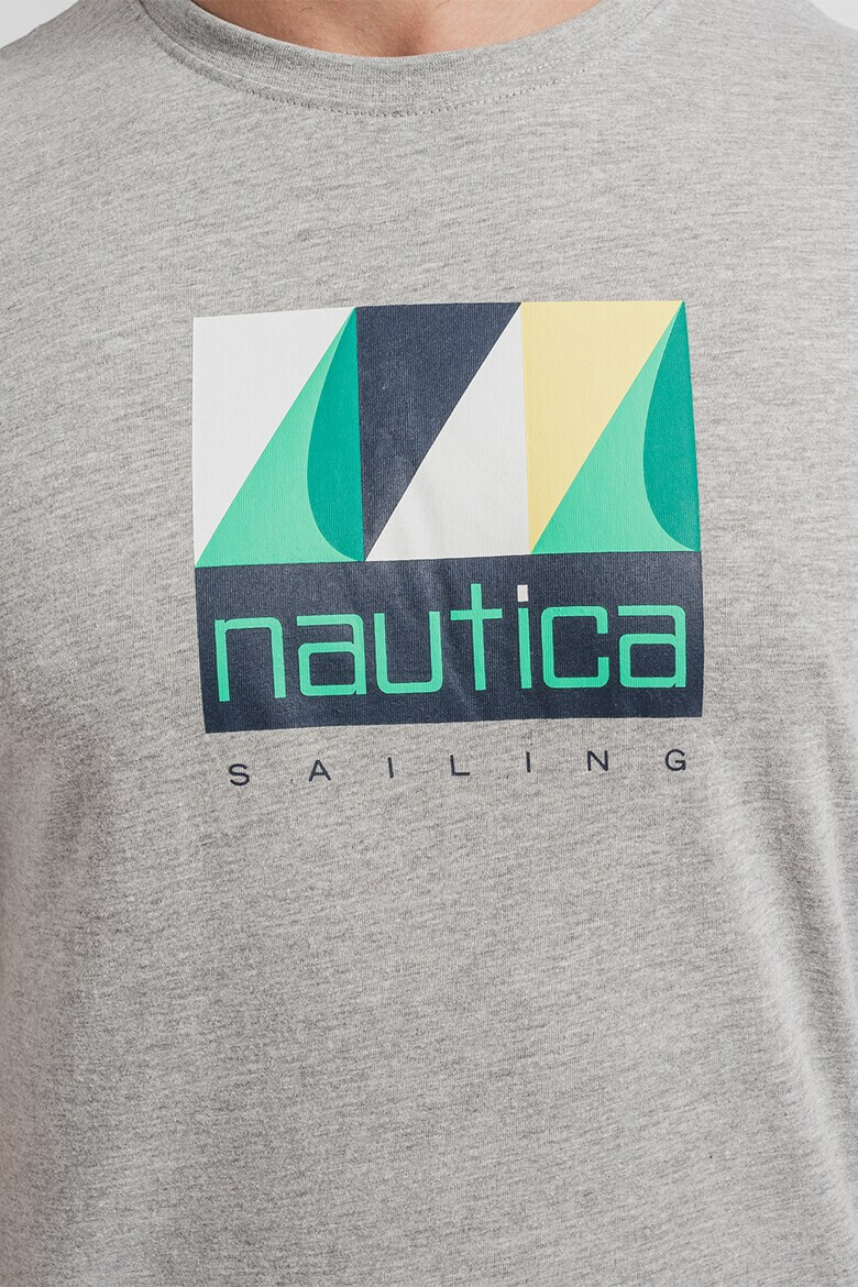 Nautica Tricou cu decolteu la baza gatului cu logo Brody - Pled.ro