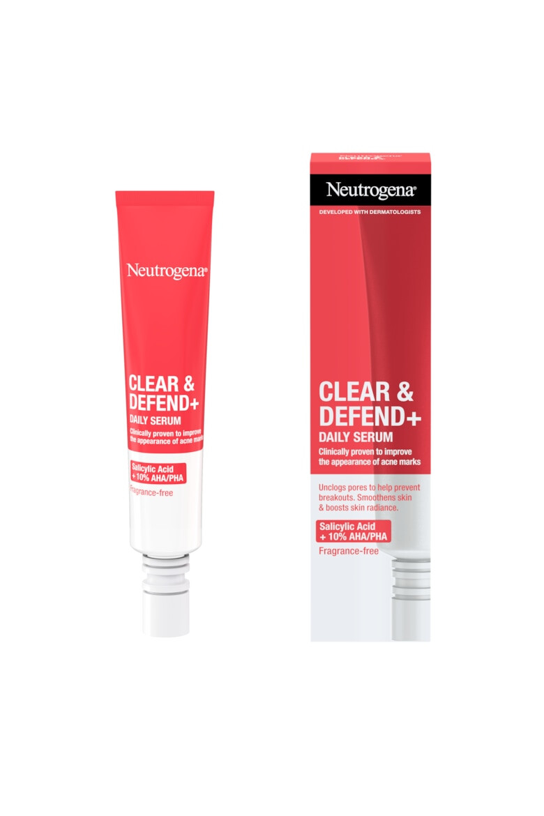 Neutrogena Ser zilnic pentru fata Clear & Defend + pentru prevenirea acneei - Pled.ro