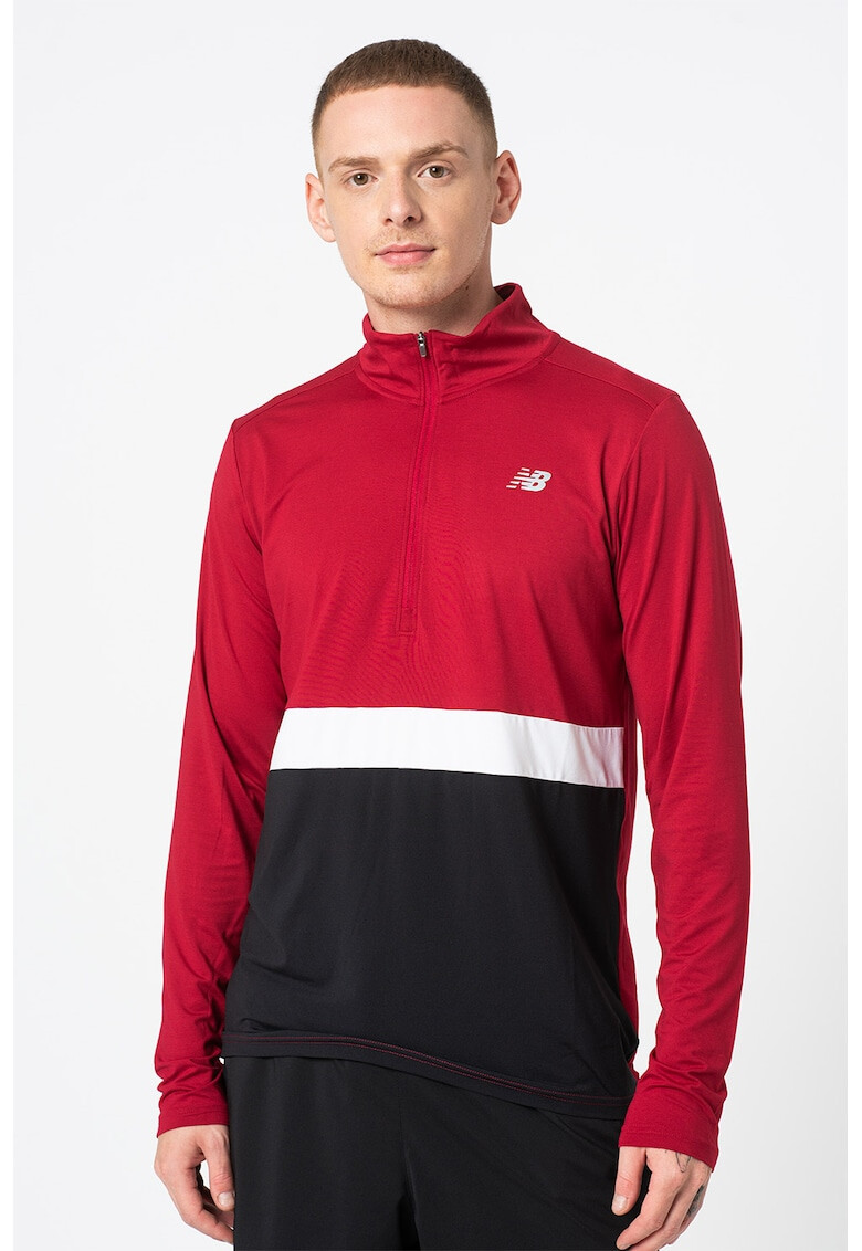 New Balance Bluza sport cu fermoar scurt pentru alergare Accelerate - Pled.ro