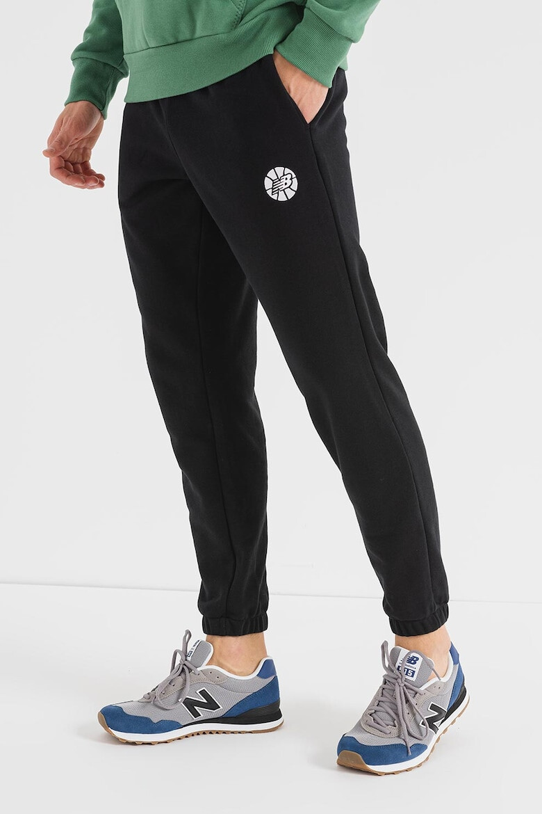 New Balance Pantaloni sport cu talie medie Hoops Essentials Fundamental - Pled.ro