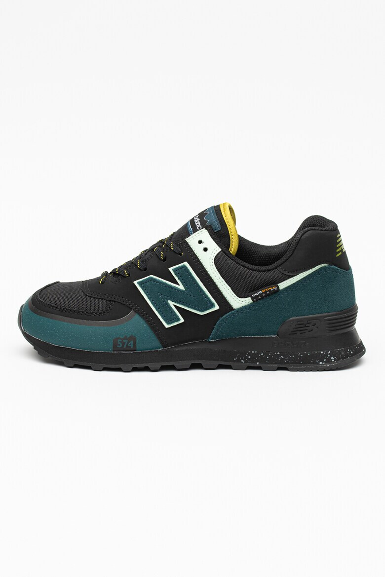 New Balance Pantofi sport de piele cu insertii de plasa 574 - Pled.ro