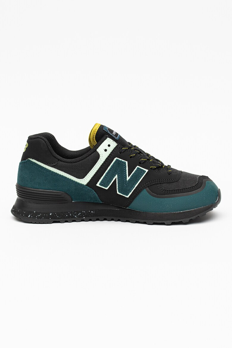 New Balance Pantofi sport de piele cu insertii de plasa 574 - Pled.ro