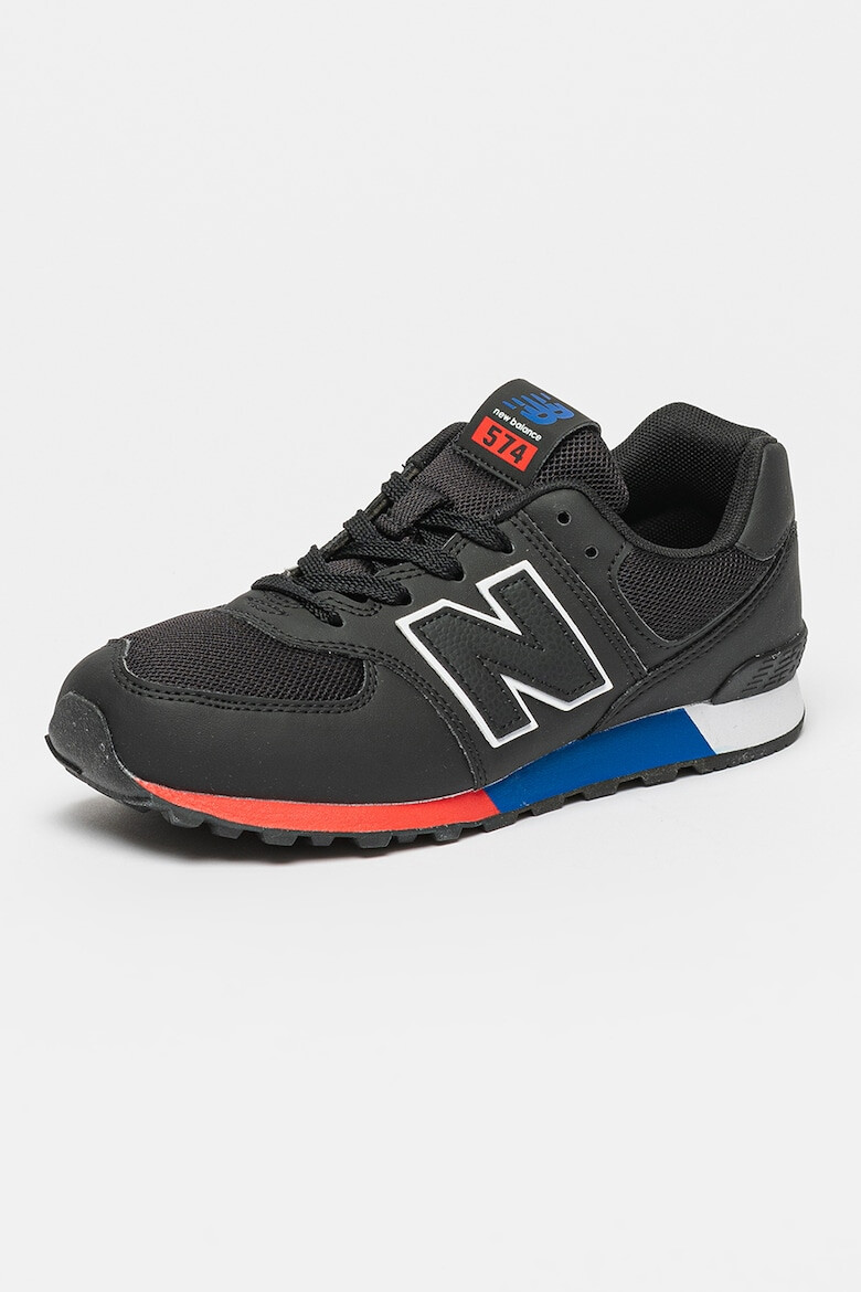 New Balance Pantofi sport de piele ecologica cu insertii de plasa 574 - Pled.ro