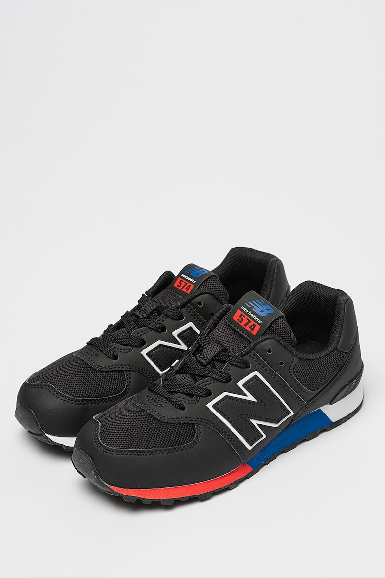 New Balance Pantofi sport de piele ecologica cu insertii de plasa 574 - Pled.ro