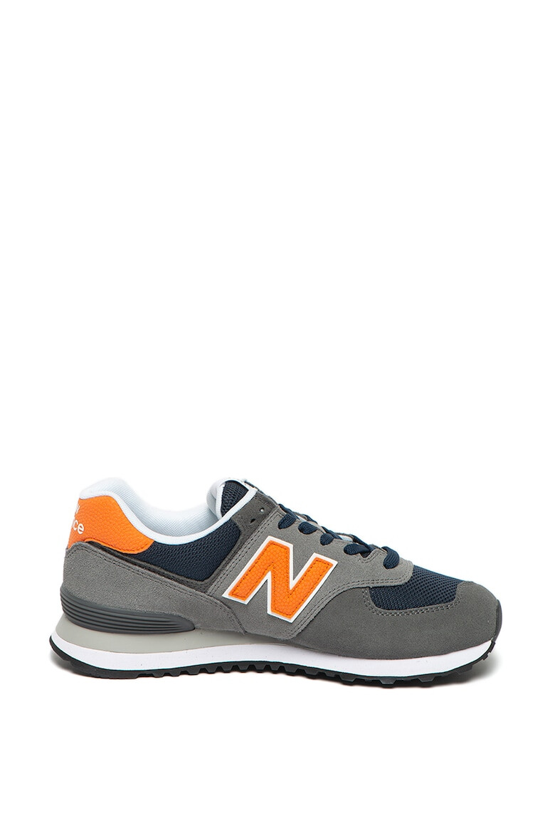 New Balance Pantofi sport de piele intoarsa cu garnituri de plasa 574 - Pled.ro