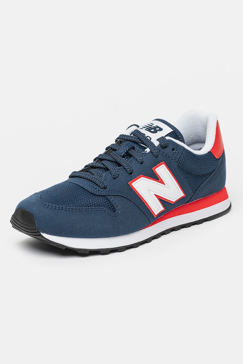 New Balance Pantofi sport din piele intoarsa ecologica cu insertii din plasa 500 - Pled.ro