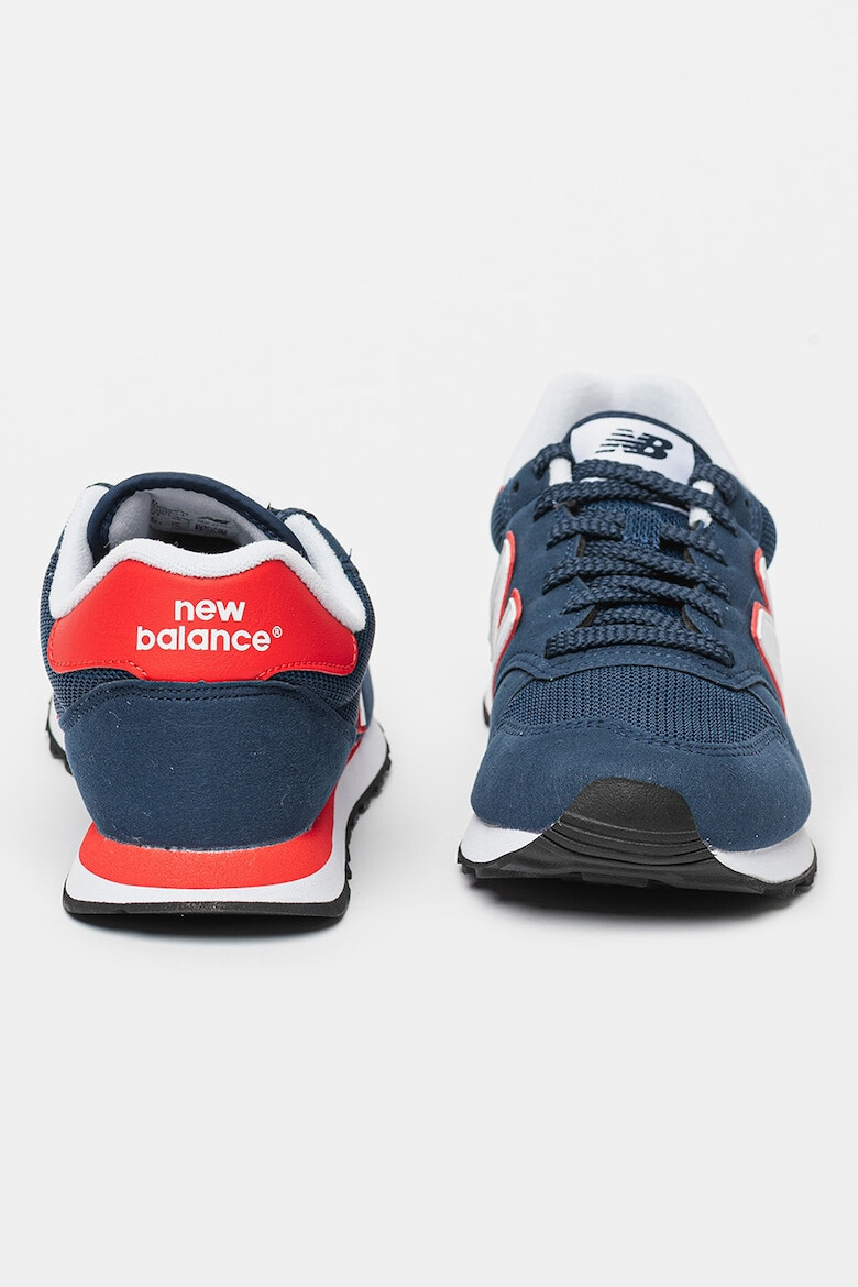 New Balance Pantofi sport din piele intoarsa ecologica cu insertii din plasa 500 - Pled.ro