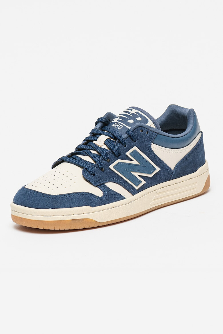 New Balance Pantofi sport low-cut din piele cu garnituri din piele intoarsa 480 - Pled.ro